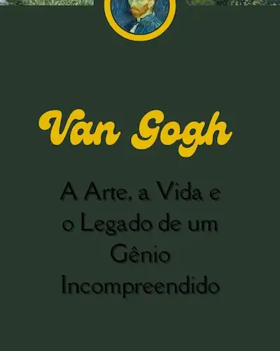 Artist of the Week Vincent Van Gogh Infographic in Green and Yellow Illustrative Style