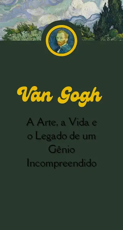 Artist of the Week Vincent Van Gogh Infographic in Green and Yellow Illustrative Style