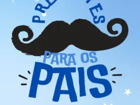 Documento a4 feliz dia dos pais mensagem divertida azul