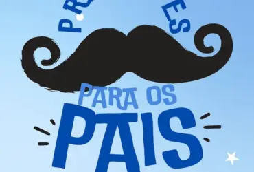 Documento a4 feliz dia dos pais mensagem divertida azul