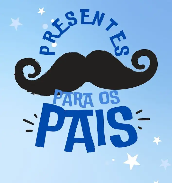 Documento a4 feliz dia dos pais mensagem divertida azul