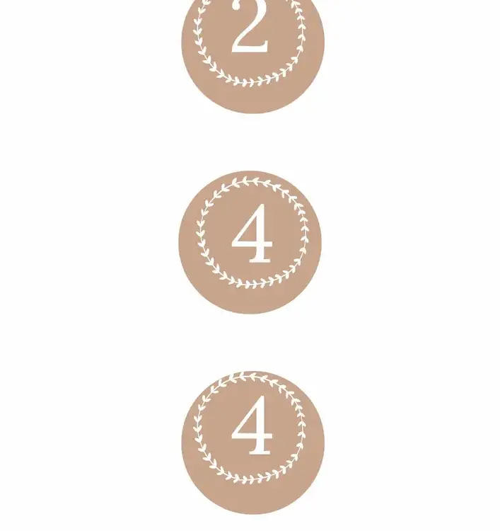 Neutral Simple Advent Christmas Calendar Document