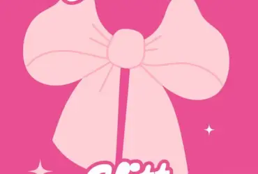 Pink and White Gradient Simple Cute Coquette Hello Girl Phone Wallpaper