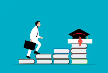 diploma jovem crescimento escada da vida profissional