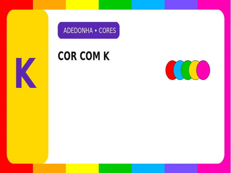 Cor com K: Cores com a Letra K – Lista Atualizada