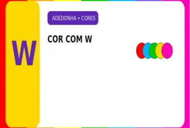Cor com W: Cores com a Letra W para o Jogo Stop