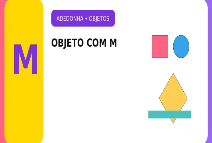Objeto com M: Mais de 40 Objetos com a Letra M para Adedonha