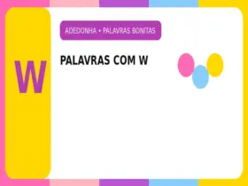 Palavras Bonitas com W: Palavras Bonitas com W para Ganhar no Stop