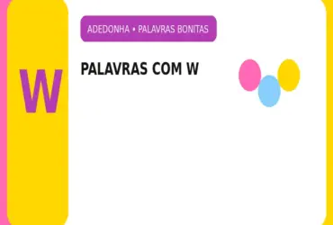 Palavras Bonitas com W: Palavras Bonitas com W para Ganhar no Stop