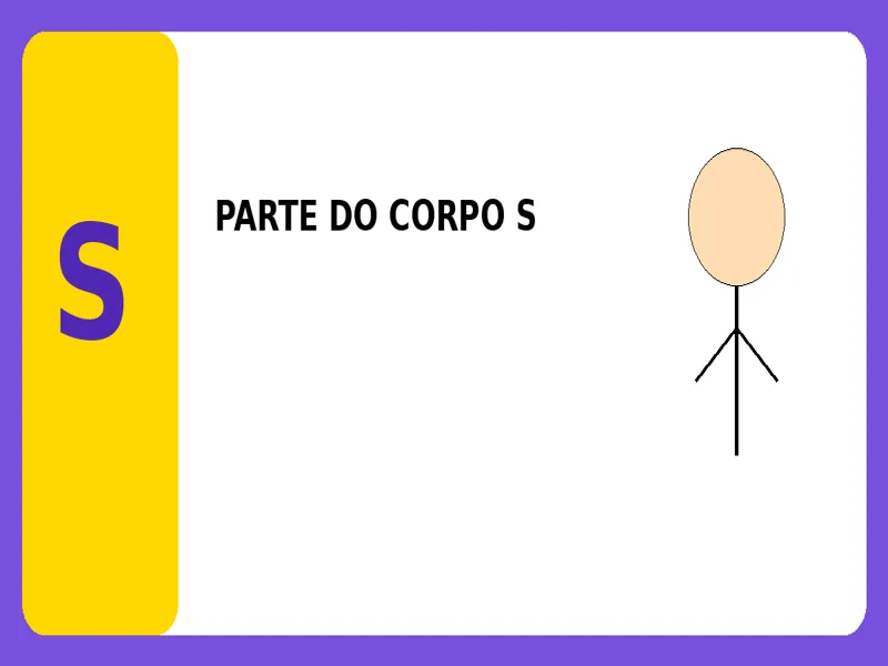 Parte do Corpo com S: Partes do Corpo com a Letra S para Adedonha e Jogo Stop 1 Parte do Corpo com S: Partes do Corpo com a Letra S para Adedonha e Jogo Stop