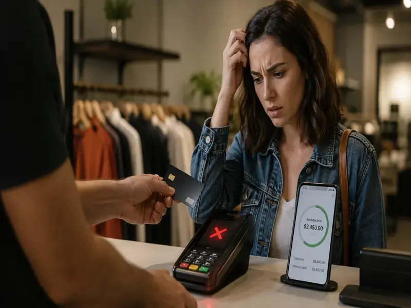 Cartão recusado com limite disponível 1 Cartão recusado com limite disponível