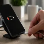 Celular desliga quando tira do carregador