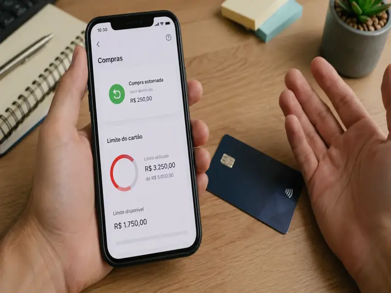 Compra estornada mas limite não voltou