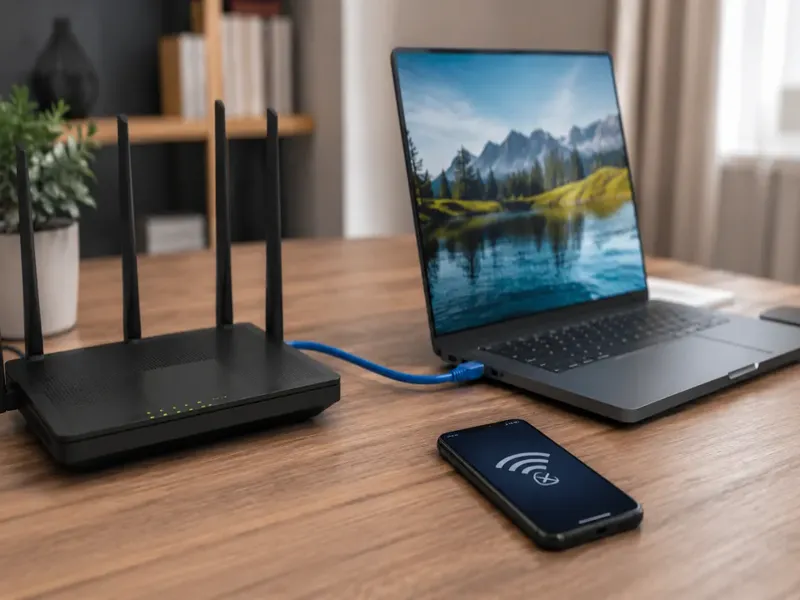 Roteador funciona no cabo mas não no wifi