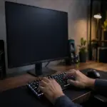 Teclado acende mas não digita