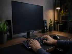 Teclado acende mas não digita