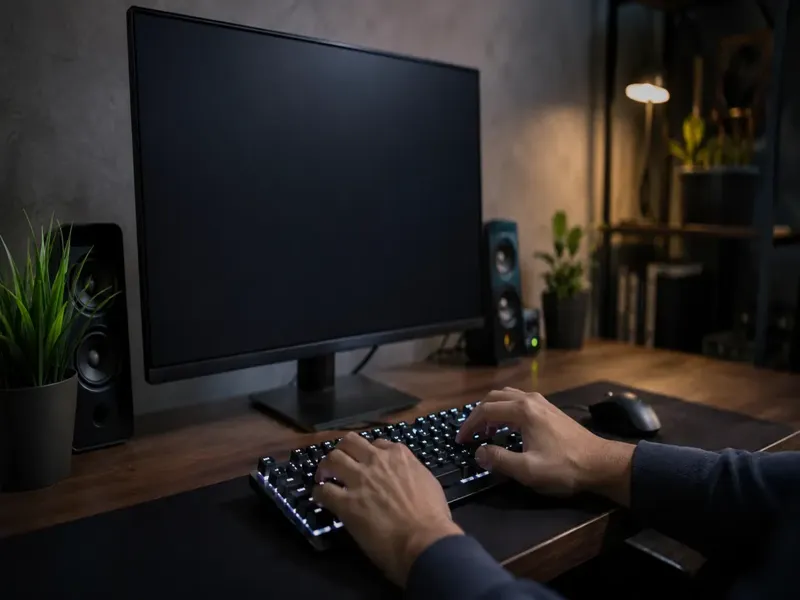 Teclado acende mas não digita